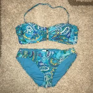 Ralph Lauren Swim - Ralph Lauren Blue Patterned Swim Suit Ralph Lauren Swim - Ralph Lauren Blue Patterned Swim Suit